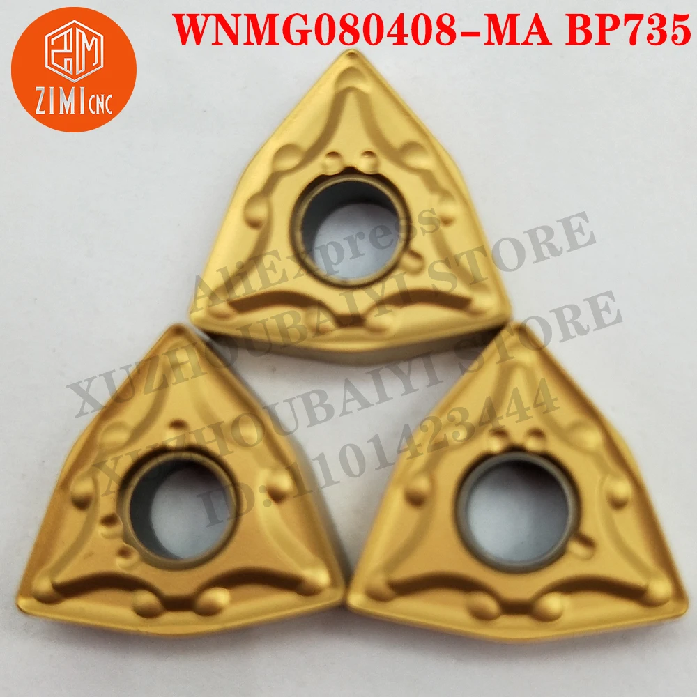 

WNMG080408-MA BP735 WNMG 080408-MA Carbide Inserts Turning Inserts CNC cutting Tools metal lathe mechanical Cutter Lathe Blades