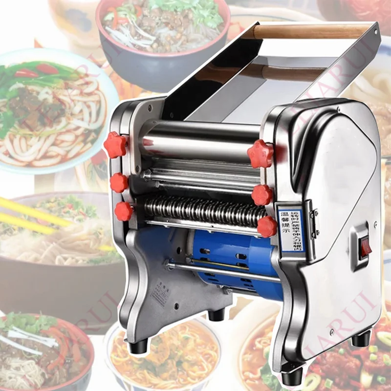 

750W Commercial Fully Automatic Stainless Steel Electric Noodle Press Table Noodle Dumpling Machine Kneading Machine