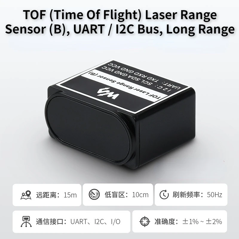 tof-time-of-flight-laser-range-sensor-b-uart-i2c-bus-long-range-tof-based-laser-ranging-sensor-embedded-mcu-ranging-algorithm