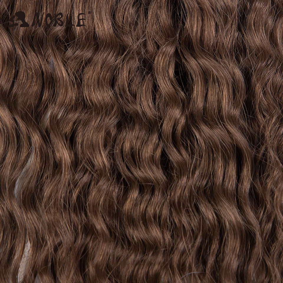 Noble Synthetic Hair Cosplay Water Wave 24Inch Twist Crochet Hair Braid Hair Ombre Blonde Pink Deep Wave Braiding Hair Extension