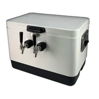 Dual Faucet Draft Beer Jockey Box - 2 Tap Cooler 2