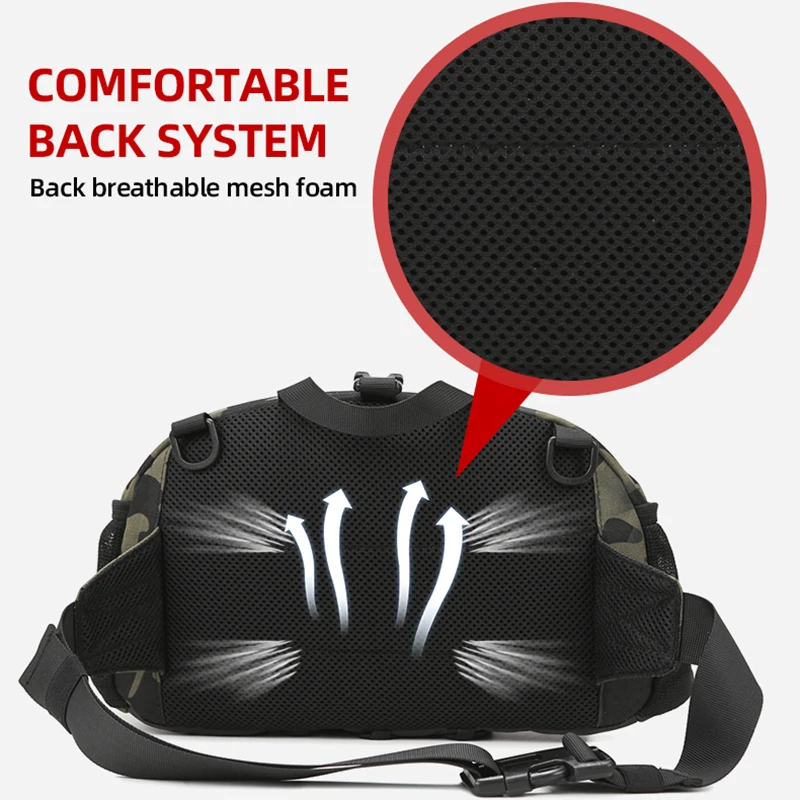 Oxford Tactical Vest Backpack for Men Outdoor Hiking Camping
