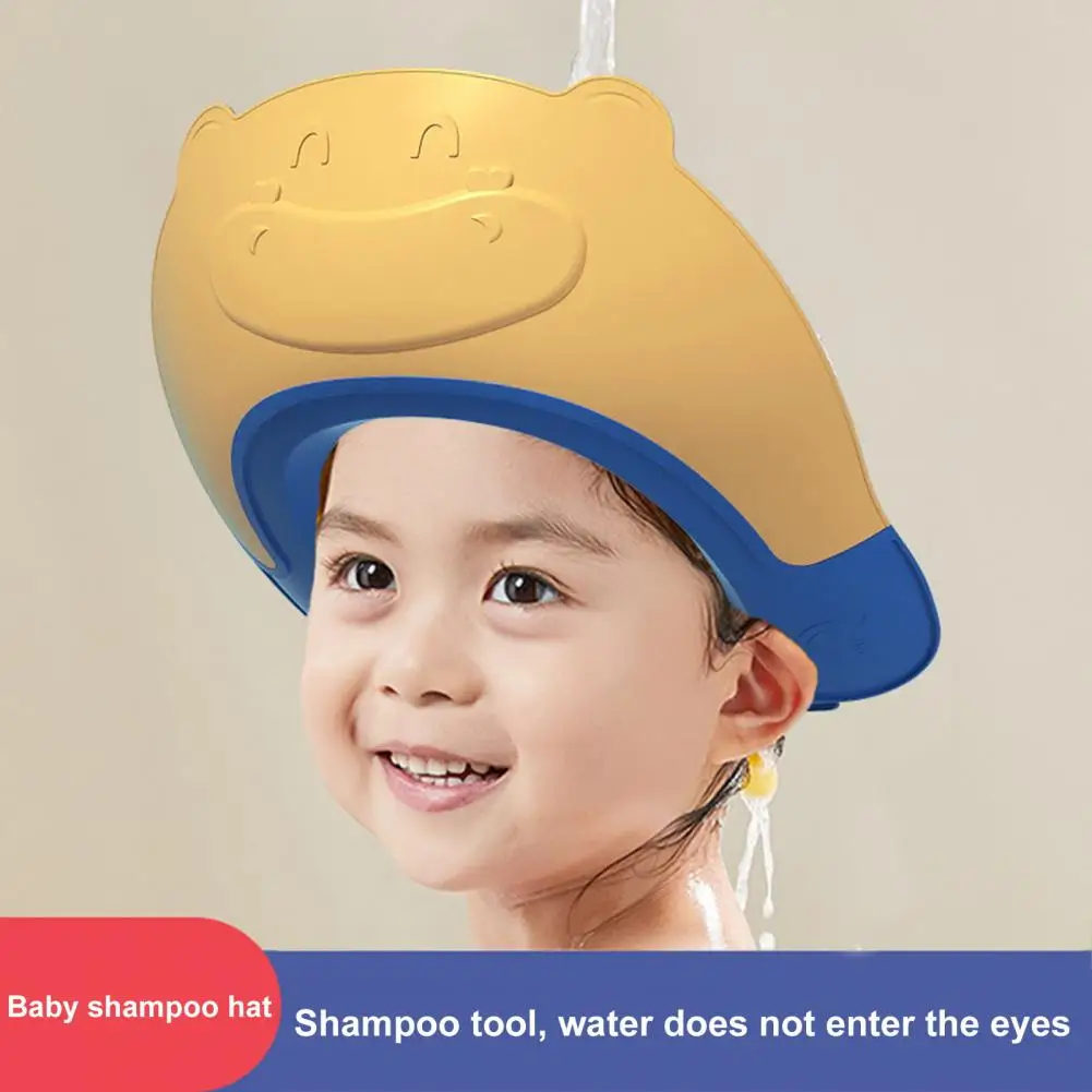 Children's Shower Bath Cap Adjustable EVA Cap Waterproof Eye Protection Earmuff Shampoo Baby Products Baby Head Protector