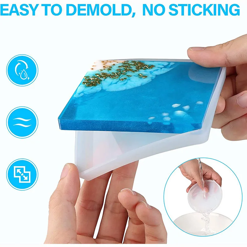 Resin Coaster Mold Set 4