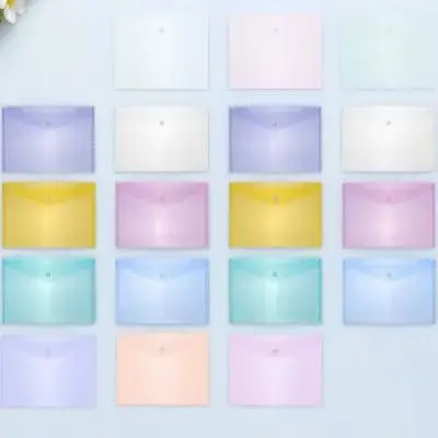 12Pcs A5 문서 폴더 내마모성 파일 보관 주머니 비즈니스 여행 사무실 문서 정리 폴더 문서용