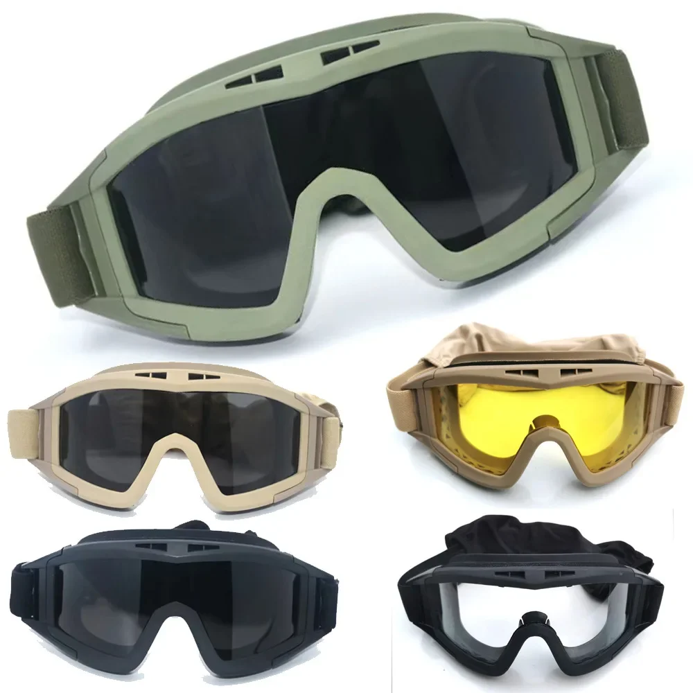 Windproof Dustproof Airsoft Goggles Motocross Motorcycle Glasses CS Shooting Protection shooting glasses,tactical goggles,safety goggles,polarized goggles,polarized sports glasses,polarized glasses