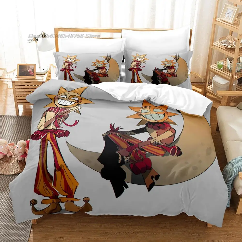 Sundrop FNAF Bedding Set Single Twin Full Queen King Size Bed Set Teenager  Bedroom Sheet set