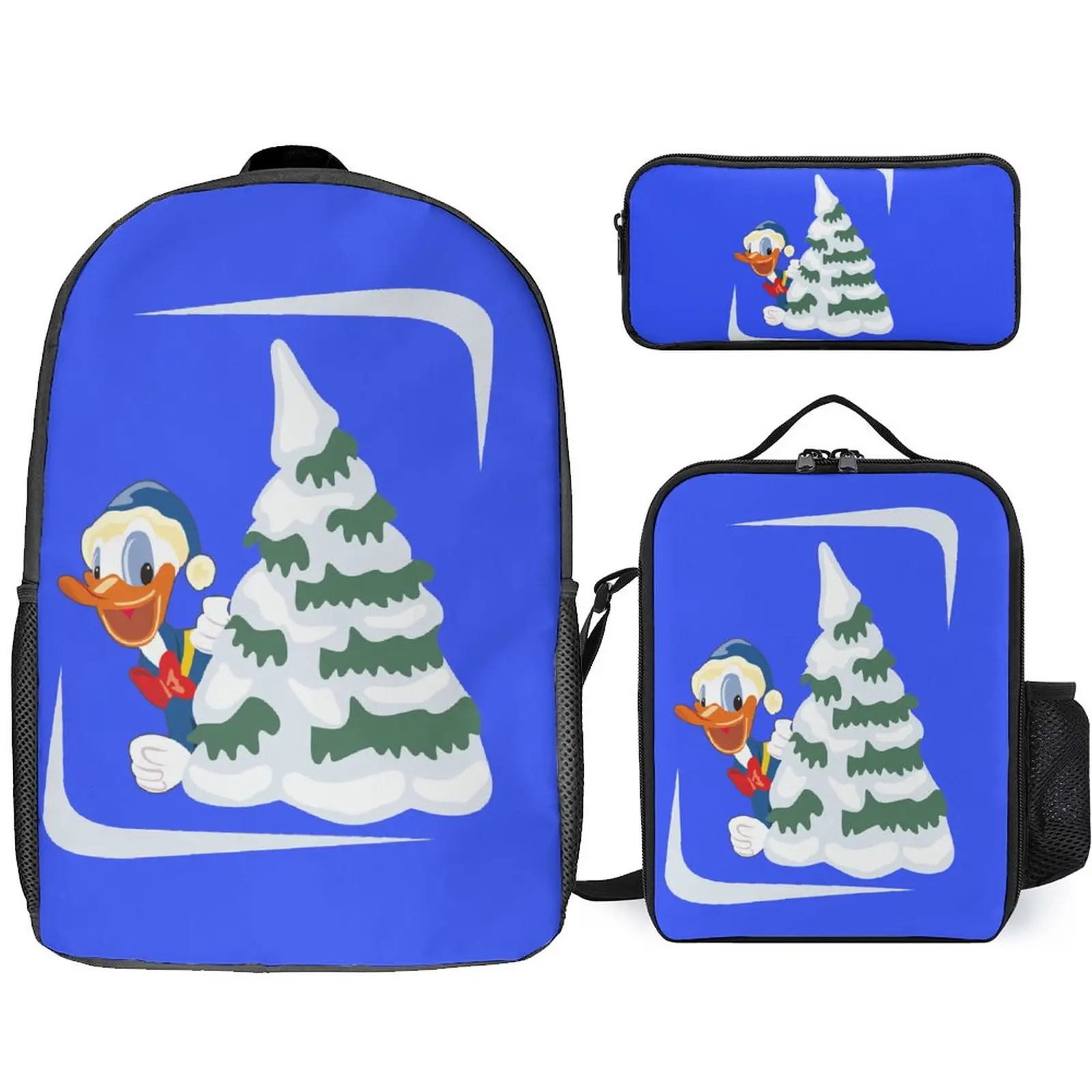 

Disney Fashion Large Capacity Backpack New School Bag Set 17-Inch Custom Storage 3-Piece School Bag Pencil Box Lunch Bag
