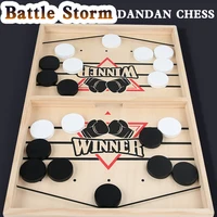 Wooden bouncing chess tabletop two player battle luxury parent-child interactive toy children's puzzle wooden tabletop game 1