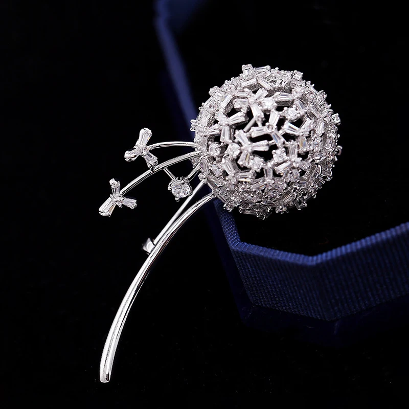 SUYU Fashion Brooch Cubic Zirconia Inlaid Temperament Corsage Women's