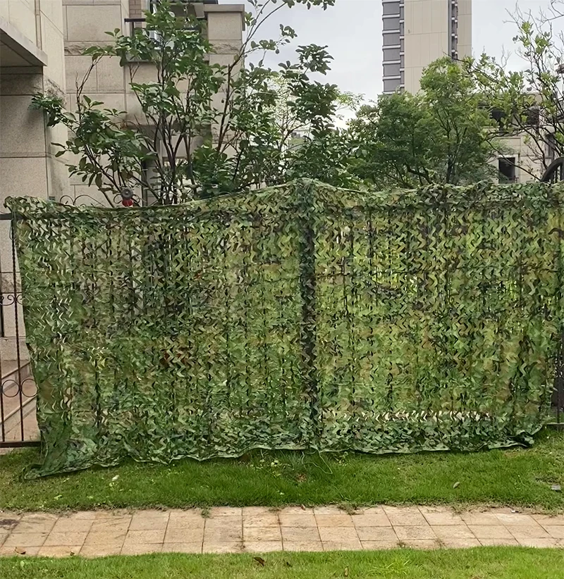 Camouflagenet Leger,Camouflagenet Jacht,Tuinpergola Patio Schaduwdoek ,Woodland,Kamperen,Militaire Decoratie,Autodekking,Camouflagenet Zonnescherm,Versterkt Camouflagenet,Jungle-5×7m(16.4 * 23ft