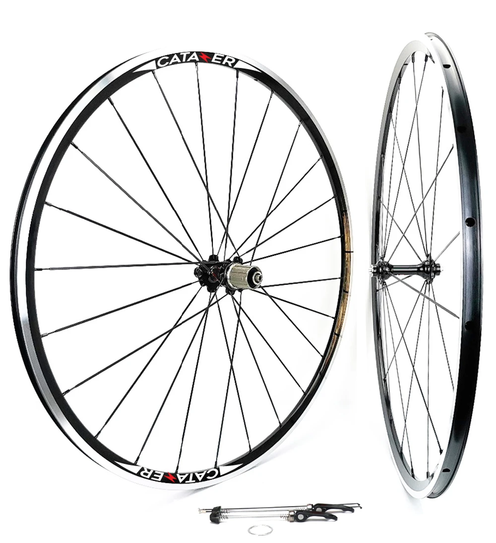 CATAZER Aluminum Alloy Road Bike Wheels 700C 27x19mm Width Road Bicycle