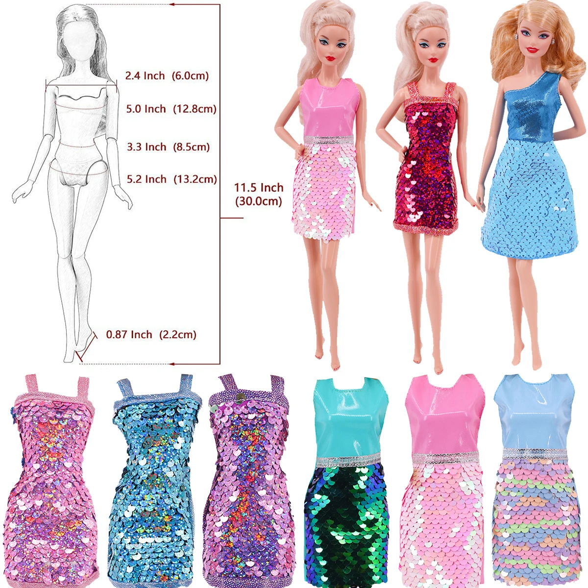 Vertrek naar buitenaards wezen Klimatologische bergen Barbie Fashion Dolls Accessories | Barbie Doll Accessories Clothes - Doll  Party - Aliexpress