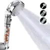 New 3 Modes adjustable nozzle Booster handheld bathroom shower Removable and washable anion filter shower Bathroom Accessories 1
