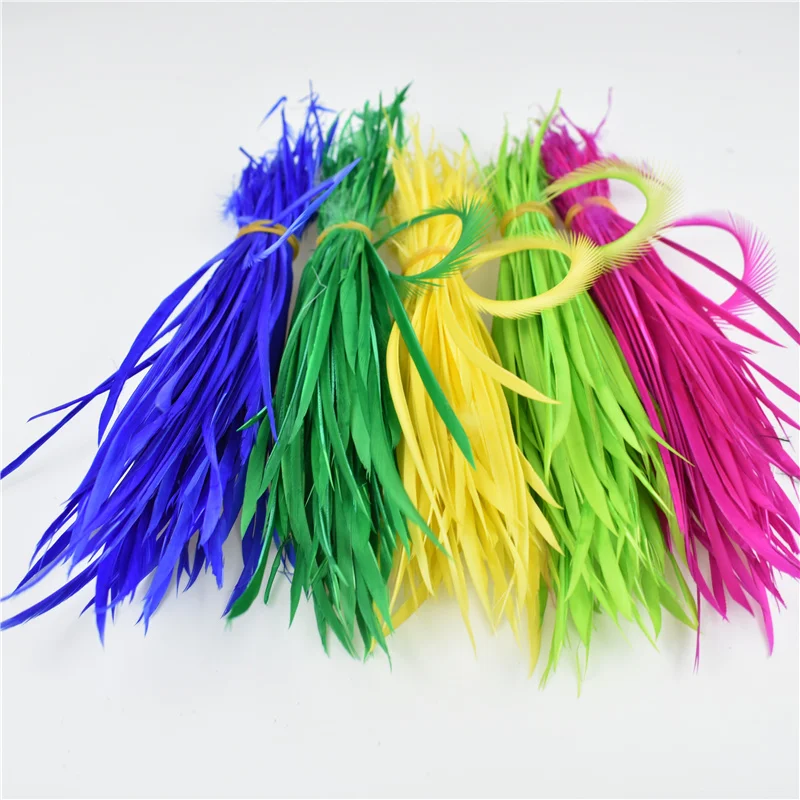 Colored Natural Goose Feathers for Hair Crafts Jewelry Making Fly Tying Materials Decoration Carnaval Dream Catcher,mixed color feathers,goose feathers,craft feathers,natural feathers