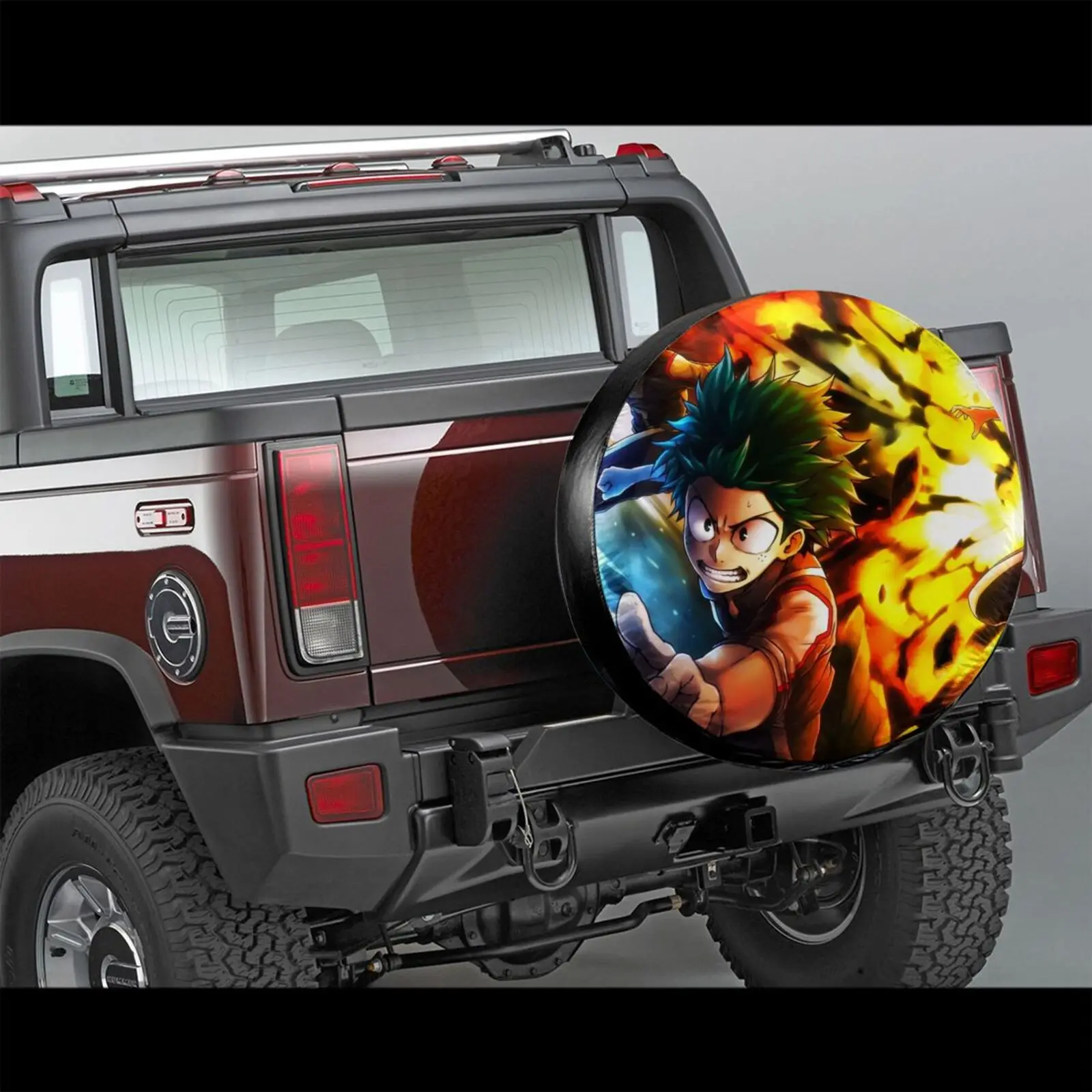 

For Car 3d Custom Print My Hero Academia Tire Covers Tire Protectors Universal Car Accessories Wheel Cover