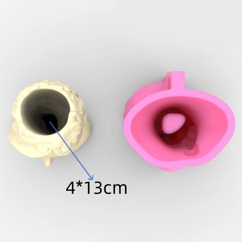 Silicone Vase Molds Flower Bottle Mold Flower Girl Unique Flowerpot Molds Silicone Texture Perfect for Craft Vase