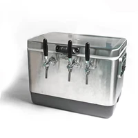 GB1110103 Hot Selling Single 304 Stainless Steel 50L Four Taps Beer Coil Jockey Cooler Box 2