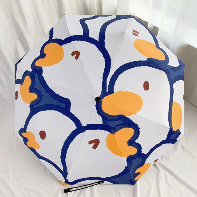 Aranyos Összecsukható Napsütéses És Eső Kettős Célú Esernyő Női Fényvédő Kényelmes Napsósító Ultraibolya Védelem