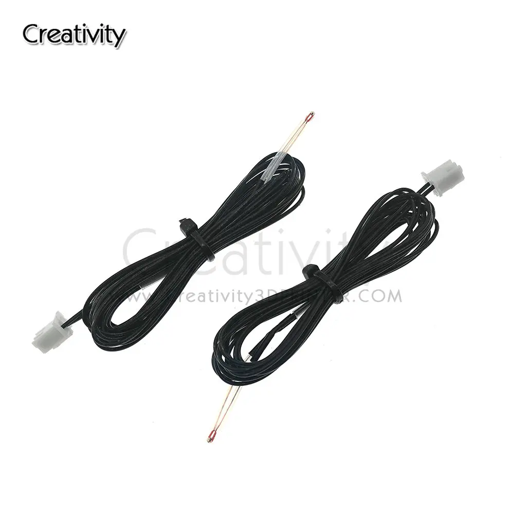 

Creativity 3D Printer Parts NTC 100K XH2.54 Terminal 100K line With XH2.54 Head Black For 3D Printer Reprap Mend