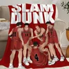 Anime C-Comics S-Slam D-Dunk Blanket Skin friendly comfort warm soft plush blanket suitable sofa living room office bedroom 6