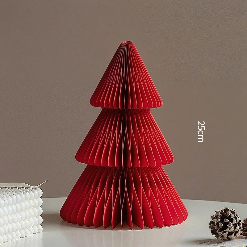 Christmas Tree Ornament Christmas Decoration 2026 3D Honeycomb Ball Desk Accessories Xmas Tree Navidad Decoraciones