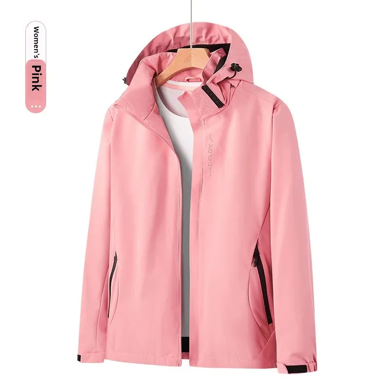 Outdoor Windbreaker Jacket Couple Style Casual Men Women Waterproof Windproof Top Coat Spring Autumn New Model AE Stock