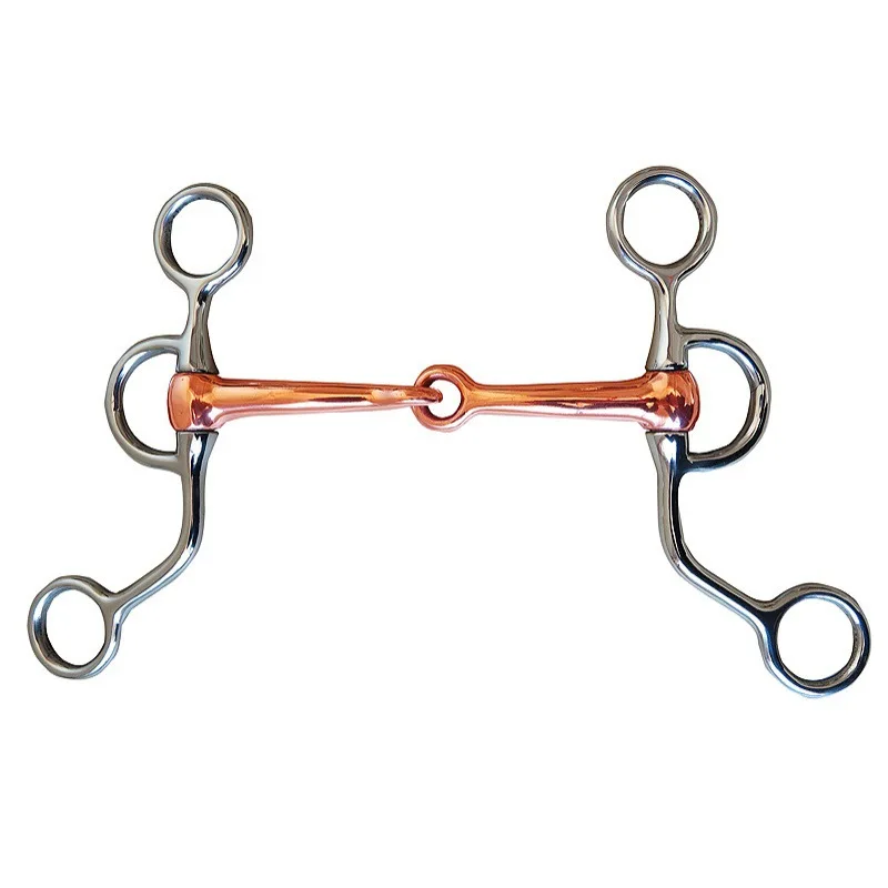Stainless Steel Horse Snaffle Bite Training Horse Bit Equestrian Equipment Harness Supplies 4