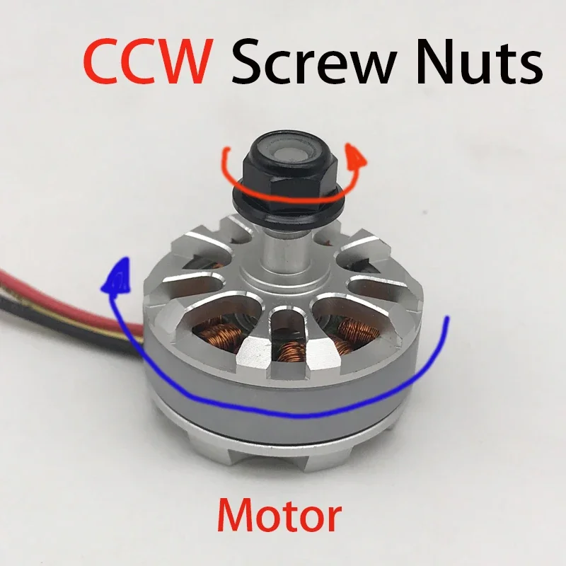 M5 Motor Screw Props Nut Flange Nut Propeller Adapter Release Wrench CW CCW for RC FPV Racing Drone 2204 2205 2306 Motor 4Pcs