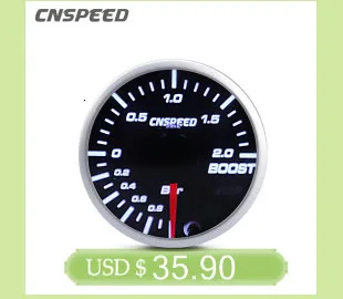 3,0 BAR 60 mm 2,5'' Boost Turbo Gauge Weiß & Bernstein Dual-LED-Display mit Spitzenwarnung & einstellbarem Controller-Kit – Detail 6