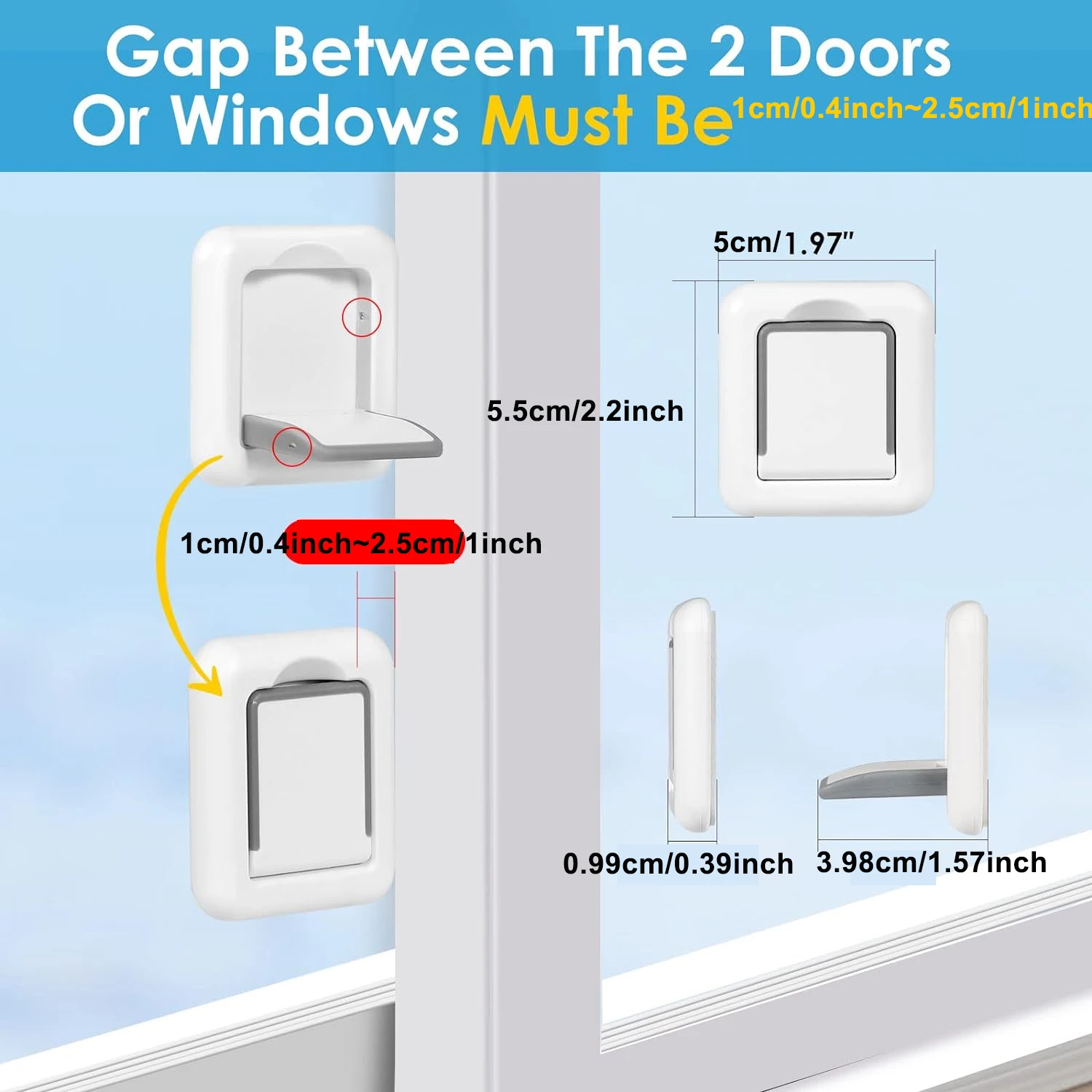 1pc Baby Sliding Door Window Lock Anti-Fall Windows Limiter Home Locker Sliding Door Locks No Drilling Tools Needed child lock,safety lock,door window lock
