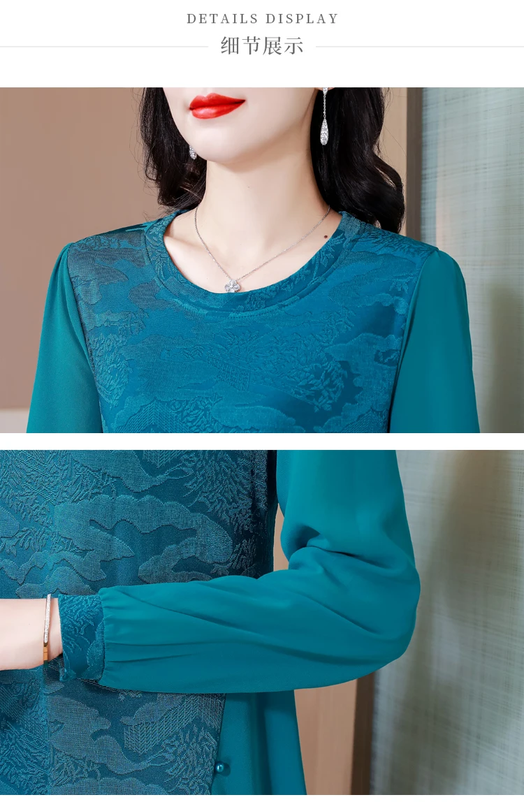L-5XL Loose Clothes 2024 Women Spring Long Sleeve Elegant Ruffles Shirts Casual Retro Floral Tunic Peplum Tops And Blouses