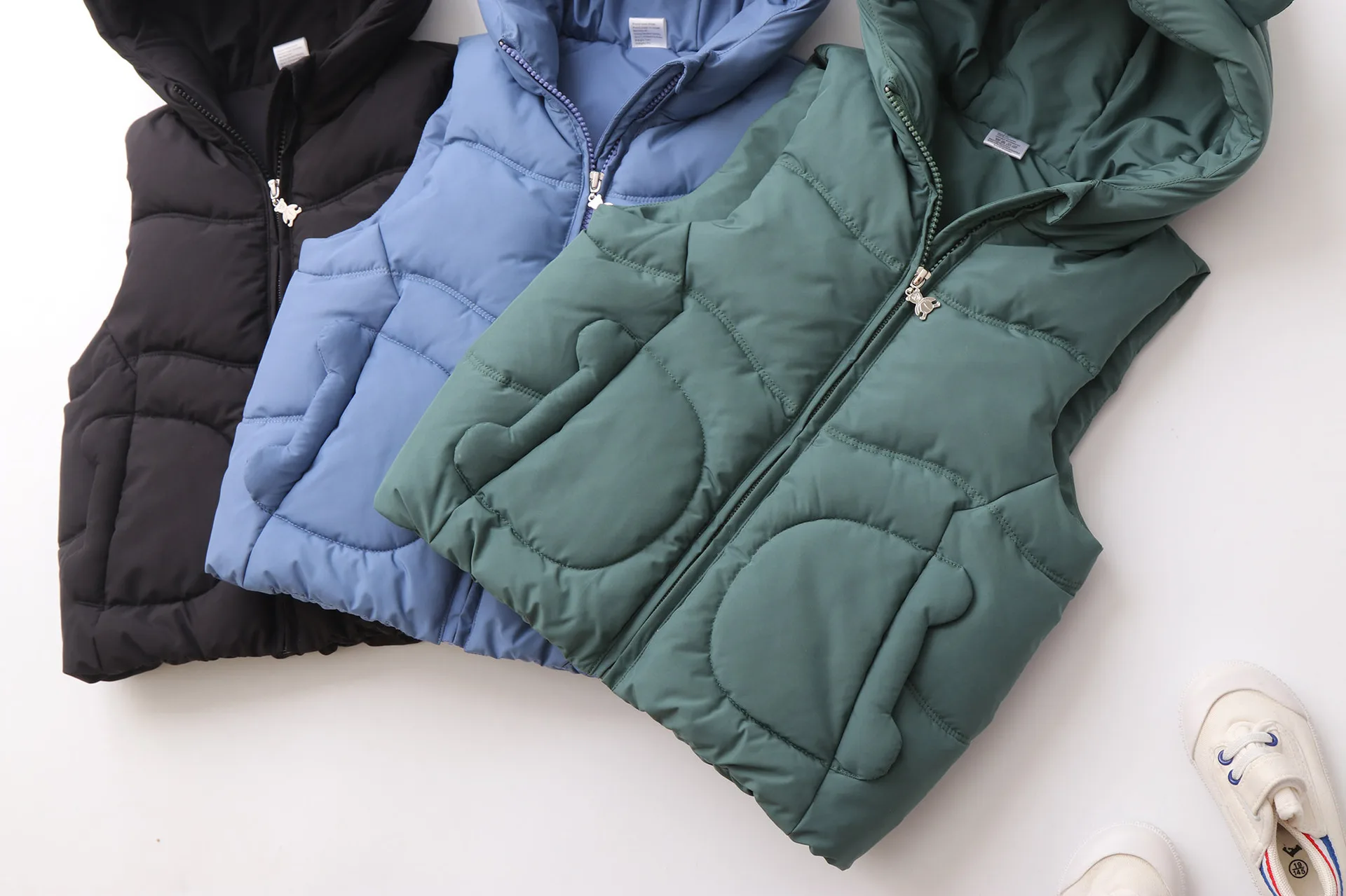 Thicken Lining Kids Waistcoat Windybreaker Jacket