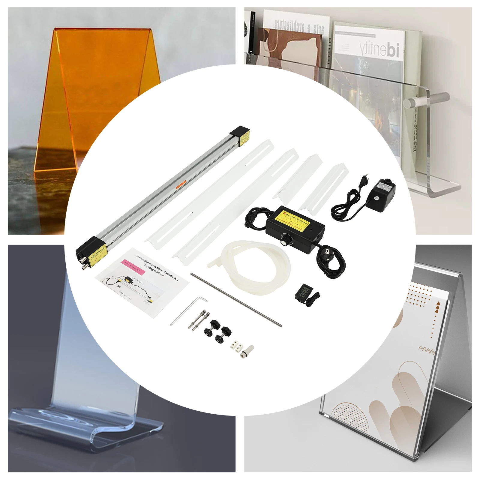 Acrylic Bender Acrylic Heat Bending Machine Aluminum Alloy Acrylic PVC Plastic Bender with Adjustable Bracket Fit for Heat-shrinkable Materials