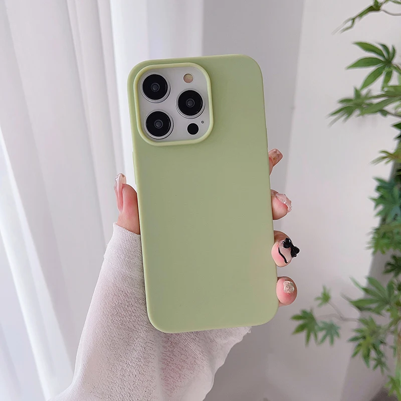Vibrant Silicone Matte Soft Case - Luxury Ultra Thin Back Cover Shell