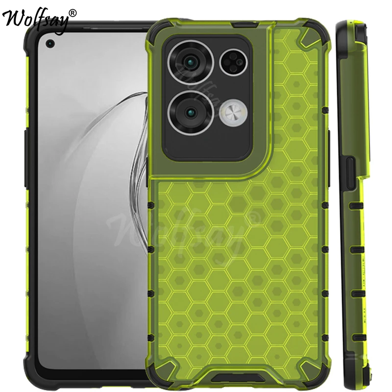 Custodia Trasparente Antiurto Per Oppo Reno 8 Pro 5G Paraurti Custodia Posteriore Per Armatura A Nido D'Ape Per Reno 8 Pro 5G Per Oppo Reno 8 Pro
