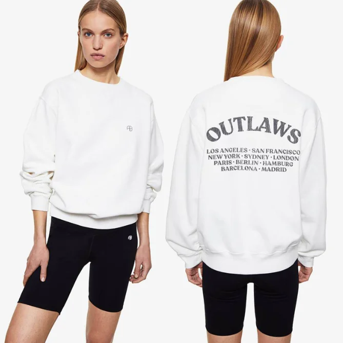 White logo print