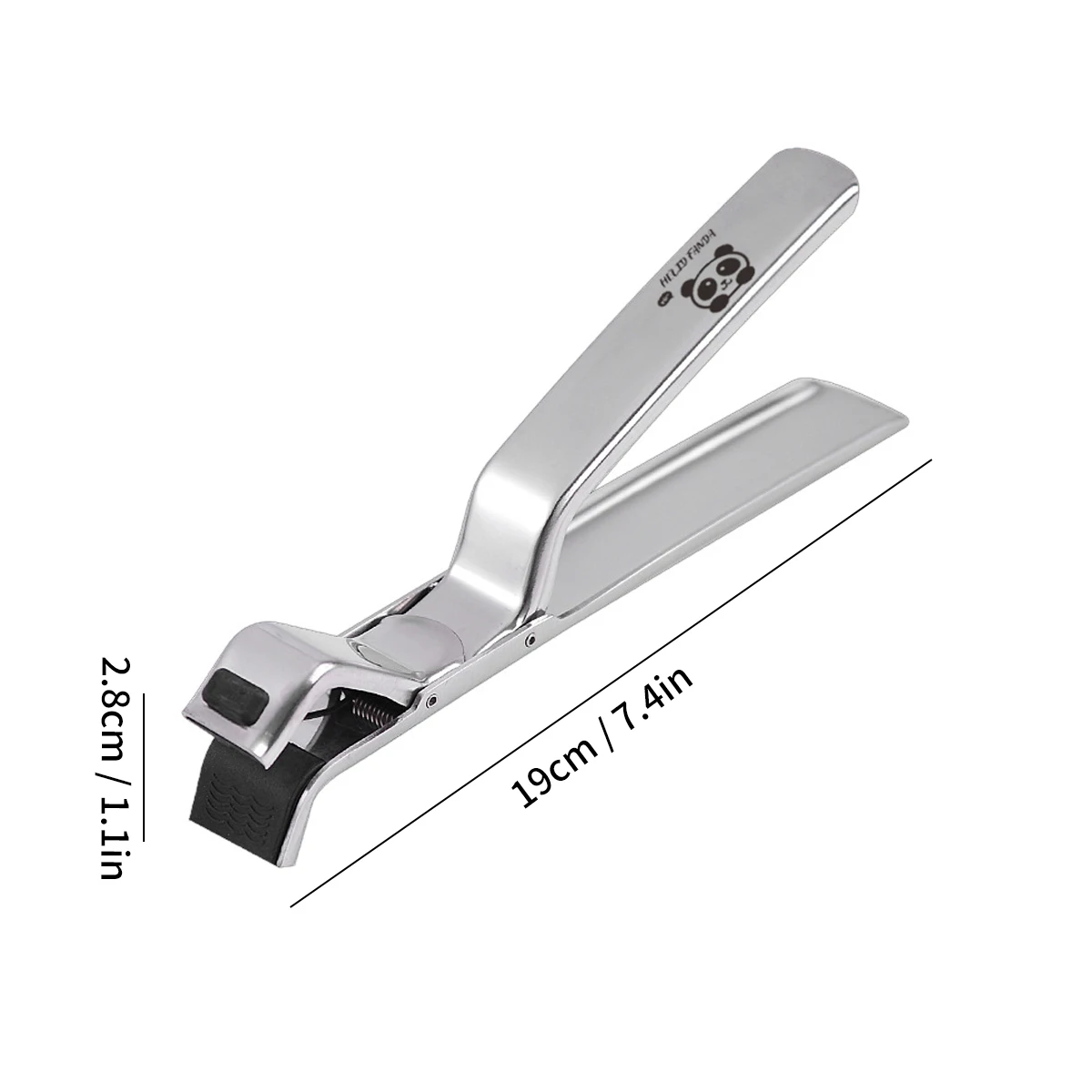 WORTHBUY Anti-hot Clip Lifter Stainless Steel Bowl Gripper Plate Dish Clamp Anti-slip Retriever Tongs Kitchen Gadget Bowl Holder