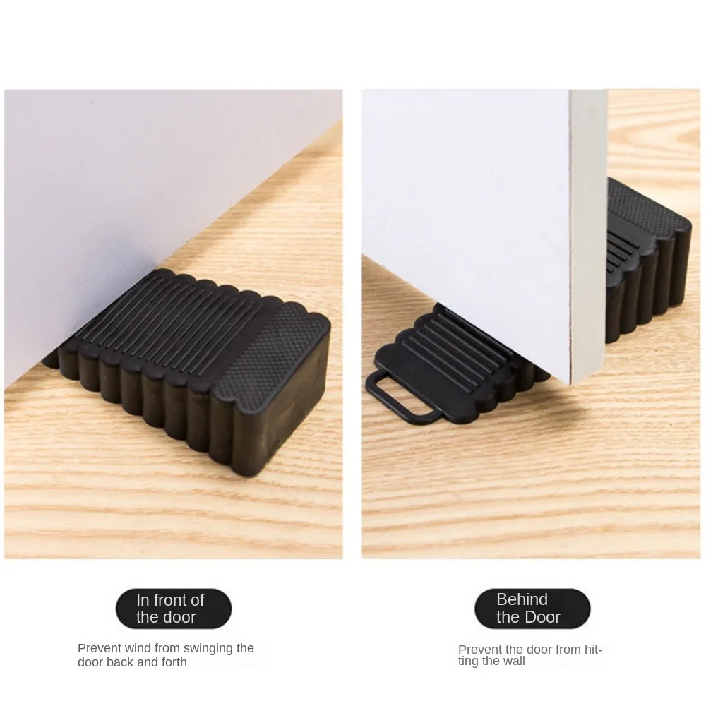 Description Picture 6 of itemNew Silicone Door Stopper Rubber Hook Wall Protectors Floor Holder Anti Collision Hangable type Doorstop Home