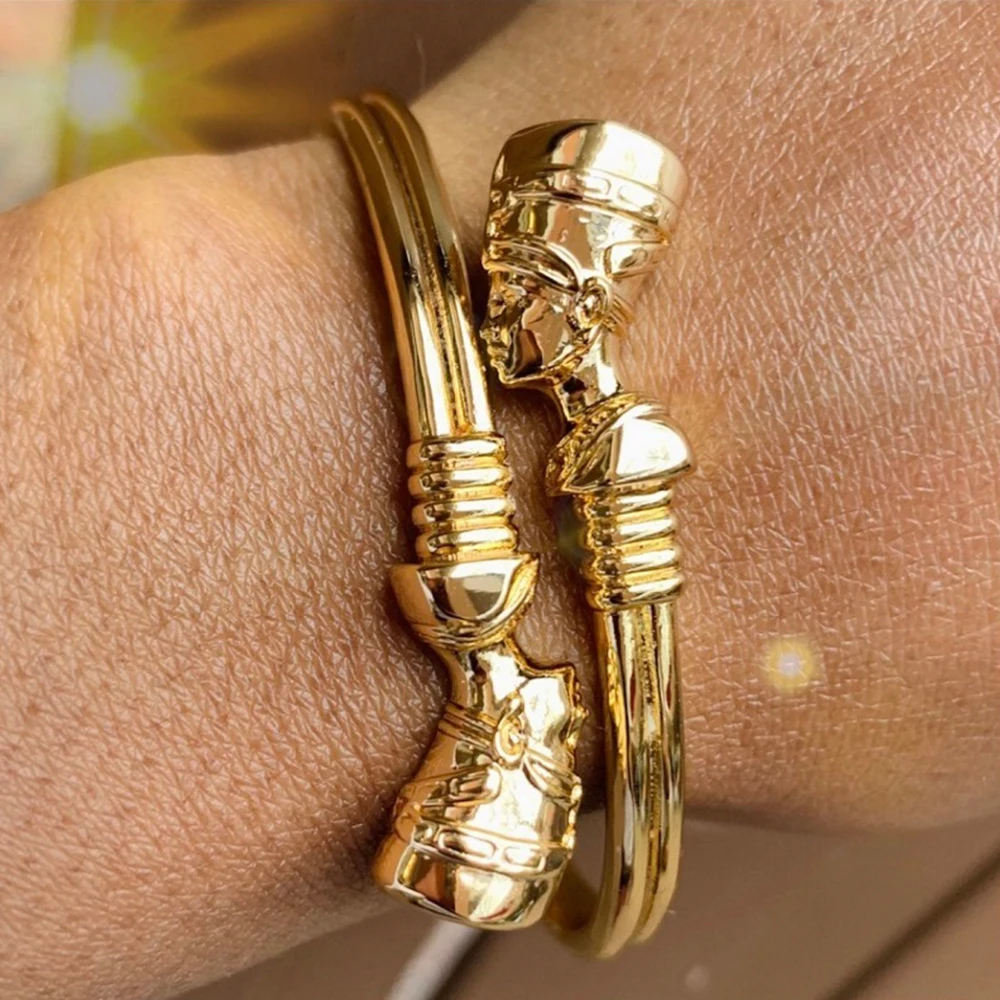 Egyptian Jewelry Egyptian Queen Nefertiti Bracelets For Women Gold Cuff