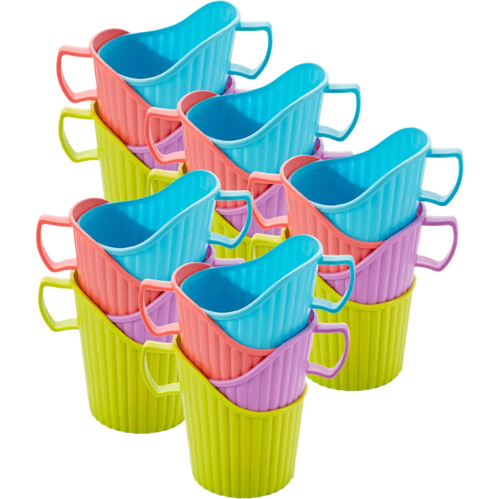 

20Pcs Convenient Cup Holder Paper Cup Sleeve Household Cup Holder Office Accessory (Random Color)