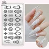 BORN PRETTY Nail Stamping Plates for Design French Nail Art Templates Printing Merry Christmas Image Stainless Stencil Tools 1