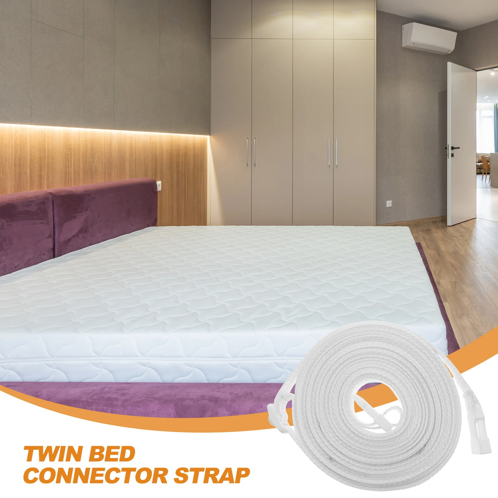 Twin to King Bed Connector Strap Twin Bed Mattress Connector Belt 6