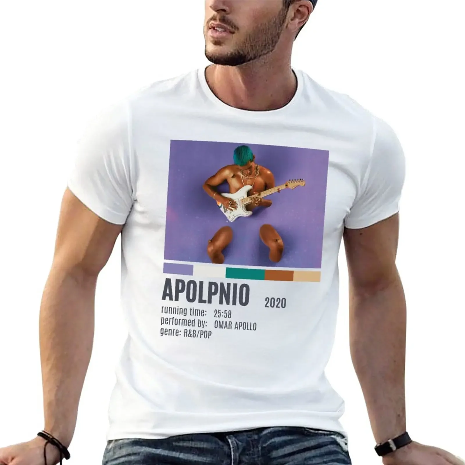 

Omar Apollo T-Shirt summer clothes summer top anime clothes t shirts men