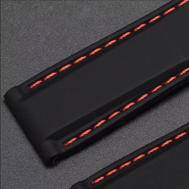 Waterproof Silicone Sport Watch Strap with Quick Release and Butterfly Buckle