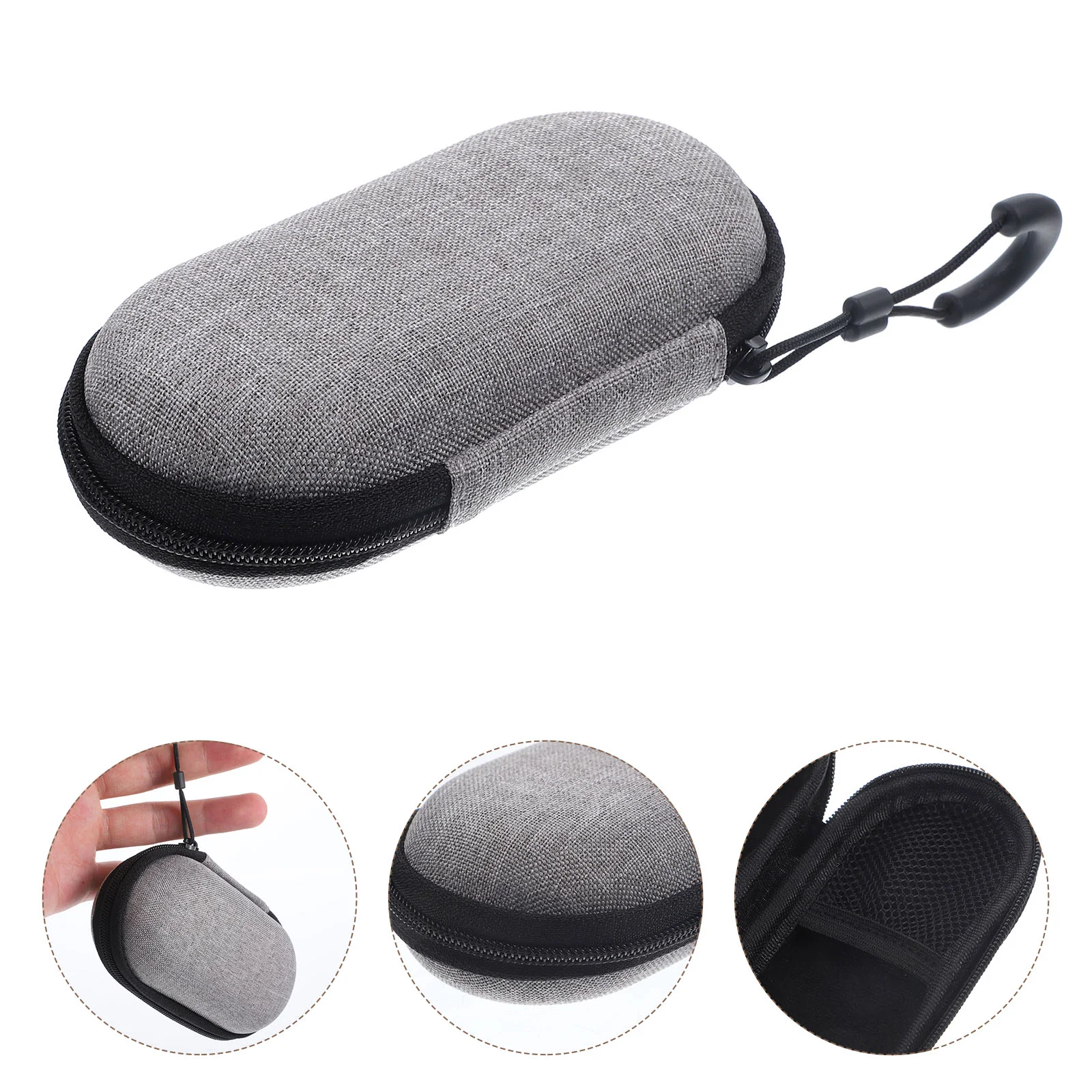 

Portable Guitar Bass Ukulele Tuner Hard Shell Case Headphone Storage Bag Data Cable Box Organizer Travel Cord Earphone