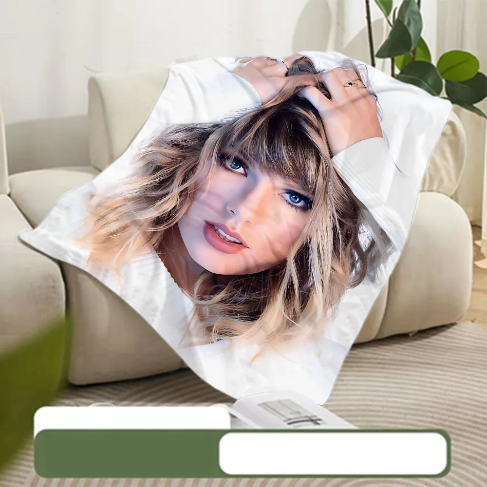 Printed Blanket Picnic Blanket Singer T-Taylors Warm Blanket Soft and Comfortable S-Swifts Home Travel Birthday Gift 3