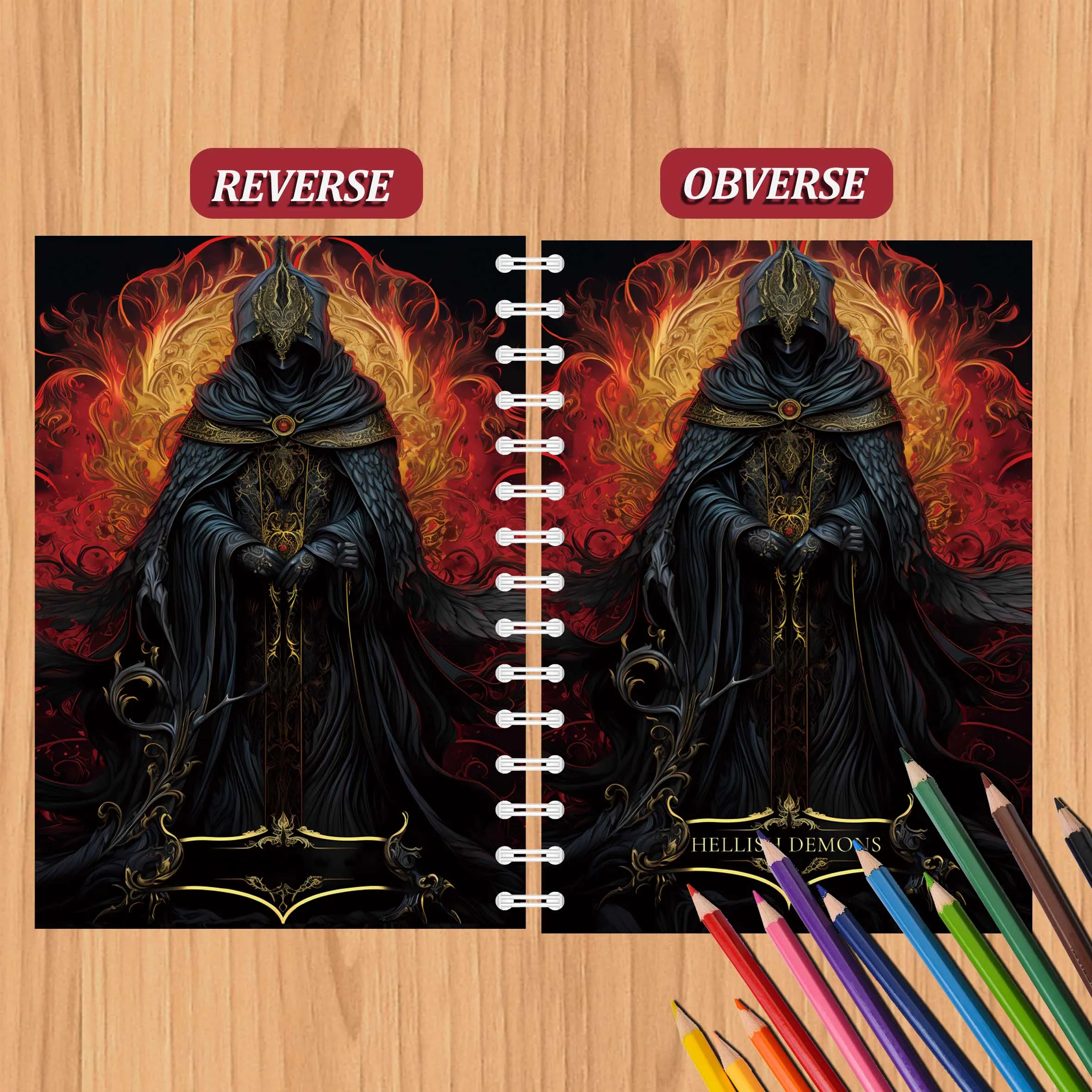 Hell Devil Graffiti Colouring Book Adult Picture Book Make Designs Of One's Own 2