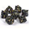 DND Polyhedral Dice Set 7PCS Dice Skull Metal Polyhedral Dice,Gift Suitable for Dungeons & Dragons RPG Game 1