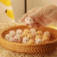 1/2Pcs Miniature Slow Rebound Relief Squeeze Toys Sticky TPR Squishy Mini Chick Stress Reliever Toys Squishy New Fidget Prop 1